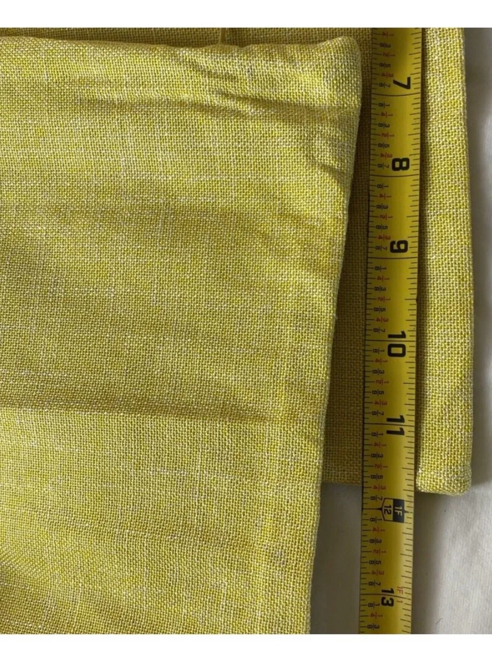 Androduo Yellow Lumbar Pillow Cases 12x20 Perfect W/ Zipper Closure NWOT